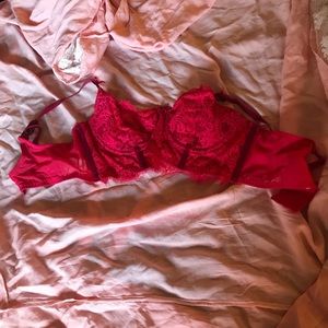 A beautiful lacy half corset!